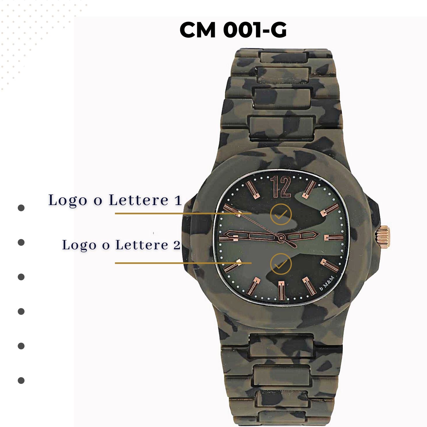 Orologio Unisex 00Tokio in Policarbonato personalizzabile camouflage