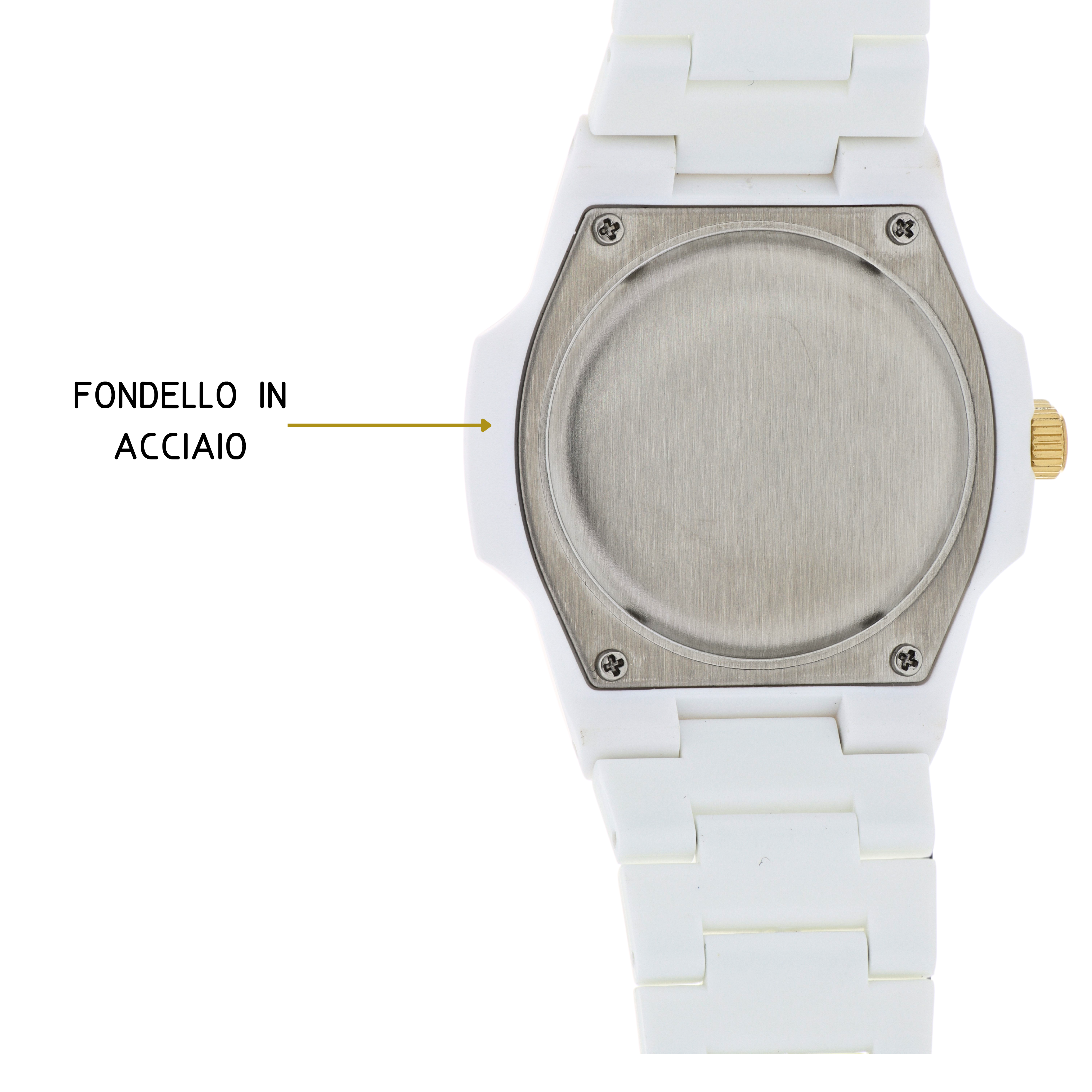 Orologio Unisex 00Tokio in Policarbonato personalizzabile White