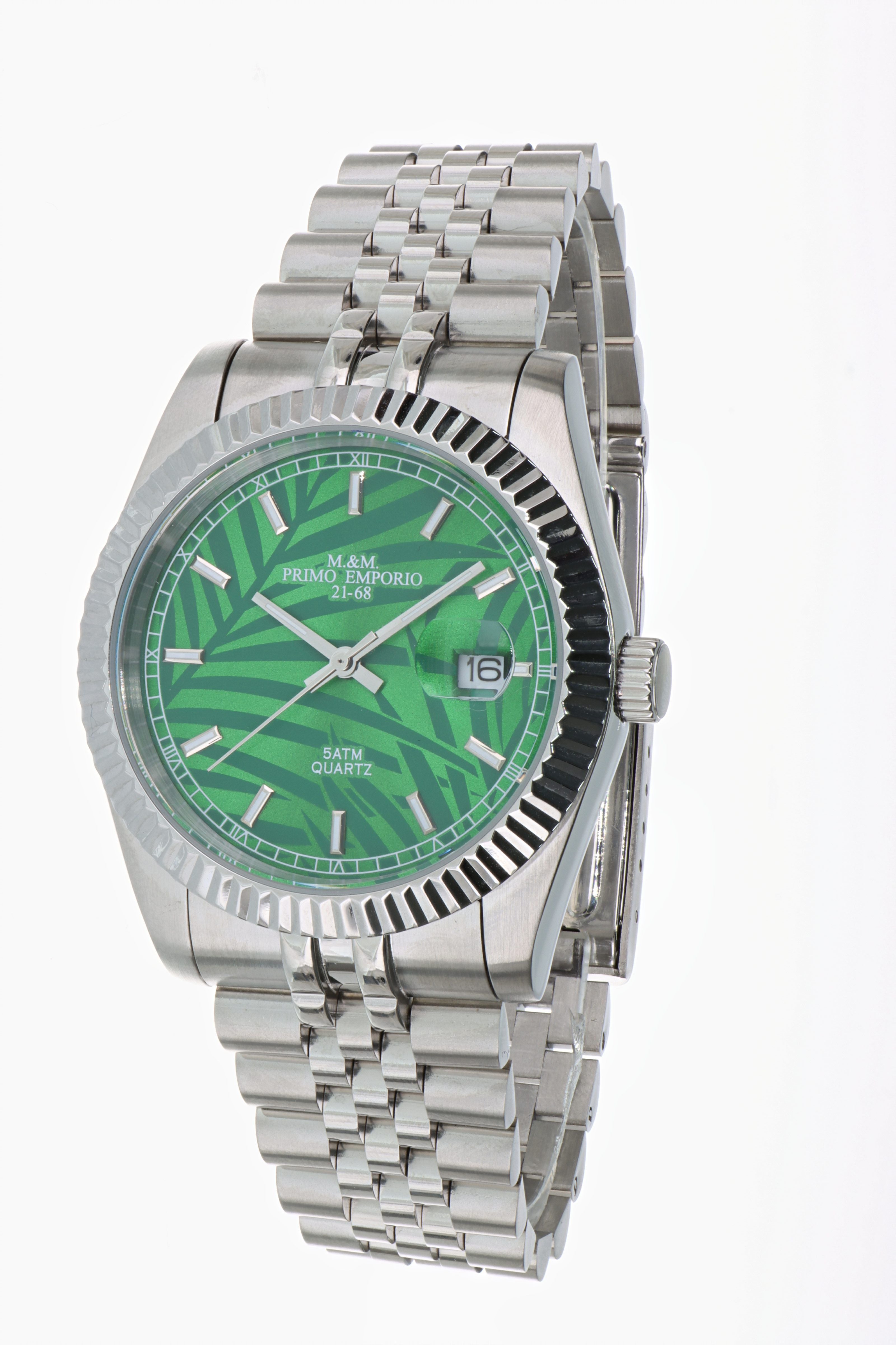 M. & M. PRIMO EMPORIO 21-68 Orologio Da uomo Green 39 mm